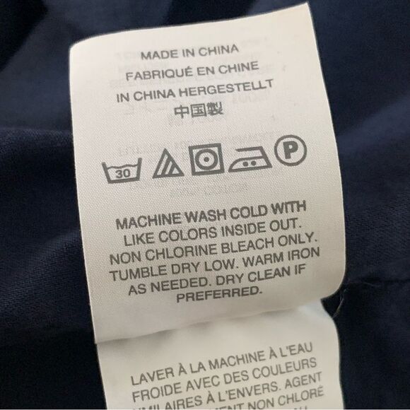 J. Crew Navy/White Polka Dot Ruffled Short Sleeve Cold Shoulder - Picture 14 of 14